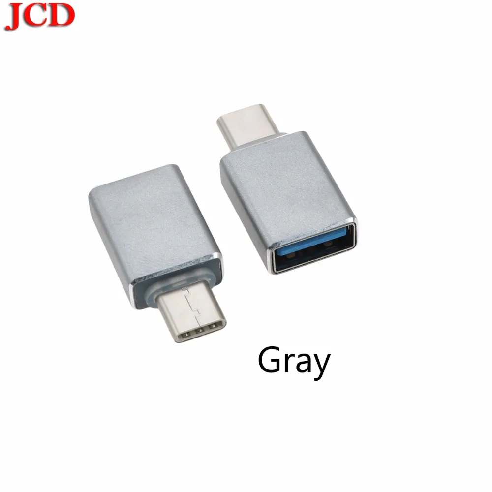 JCD для Xiaomi 4c 5 5 6 6X8 из металла Тип C адаптер мужчин USB 3,0 Женский конвертер Тип-c OTG USB3.0 кабель для Macbook