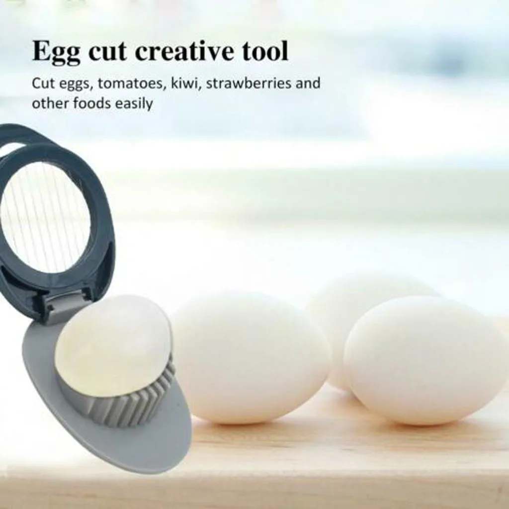 1 шт. яйцо Cuter Pidan сплиттер сталь яйцо резак-слайсер ABS инновационный инструмент Необычные кухонные Яйцерезка Sectione резак форма цветок