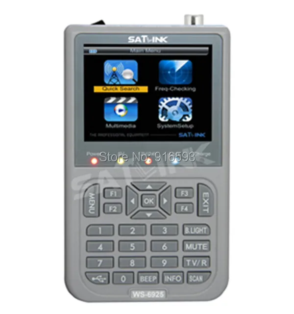 SATLINK WS 6925 Digital Satellite Meter DVB T HD Mpe4 H 264 Satellite Finder Terrestrial Signal