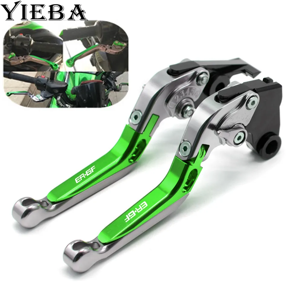 Для Kawasaki ER6F 2006 2007 2008 Мотоцикл аксессуары ЧПУ Алюминиевый Складной Выдвижная сцепные ER6F