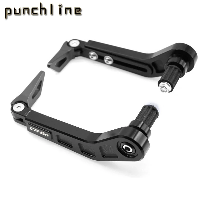 Gray logo ER6N Рукоятки для руля, защита, пригодный для KAWASAKI ER-6F ER-6N ER6F ER6N ER 6F рычаги тормозного сцепления защита - Цвет: Gray logo ER6N