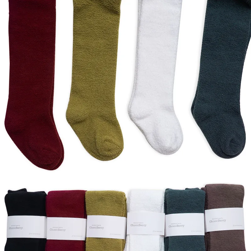 

Muslinlife Korean Style Luxury Fleece Thicken Warm Baby Children Winter Pantyhose Comfortable Warm Girls Tight 0-8T