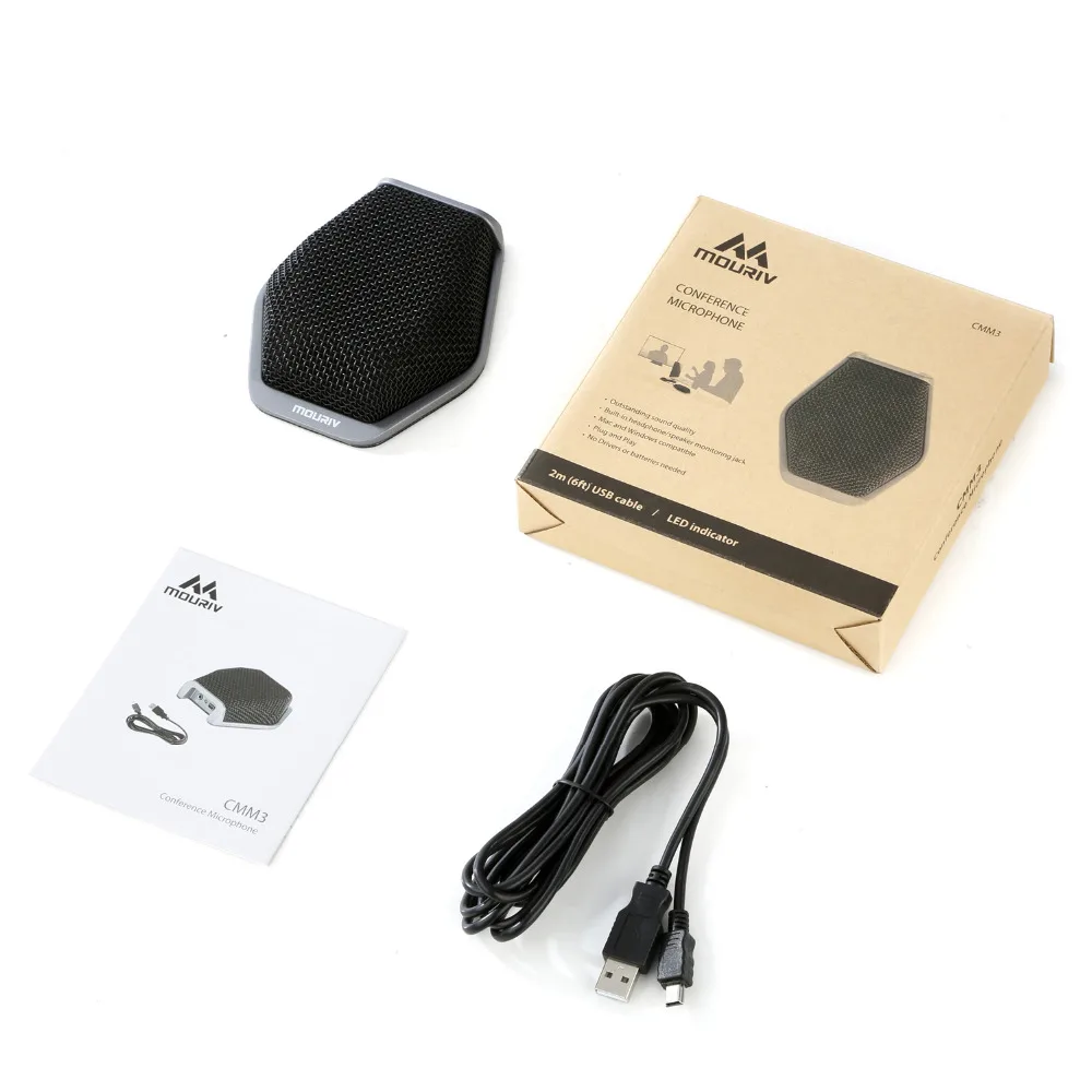Микрофон конференц-связи, USB конференц-микрофон, Mouriv CMM3 360 штекер 90 градусов настольные микрофоны для компьютера Windows/Mac Skype