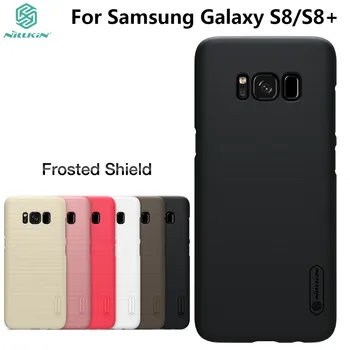 

For Samsung Galaxy S8/S8 Plus Case NILLKIN Frosted PC Plastic Back Cover With Gift Phone Holder For Galaxy S8 S8 Plus