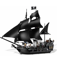 Черный жемчуг корабль 804 шт./компл. Пираты Карибского моря строительные блоки рождественские подарки для детей DIY Развивающие игрушки