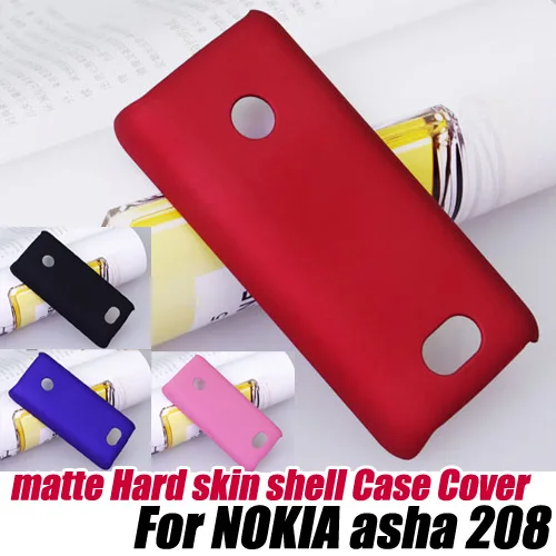 Противоскользящий Прохладный Матовый Жесткий кожи чехол Обложка для nokia asha 208|covers