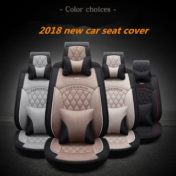 

Flax car seat covers full surrounded seat For Renault Scenic Fluence Latitud Koleos Laguna Megane cc Talisman Car pad