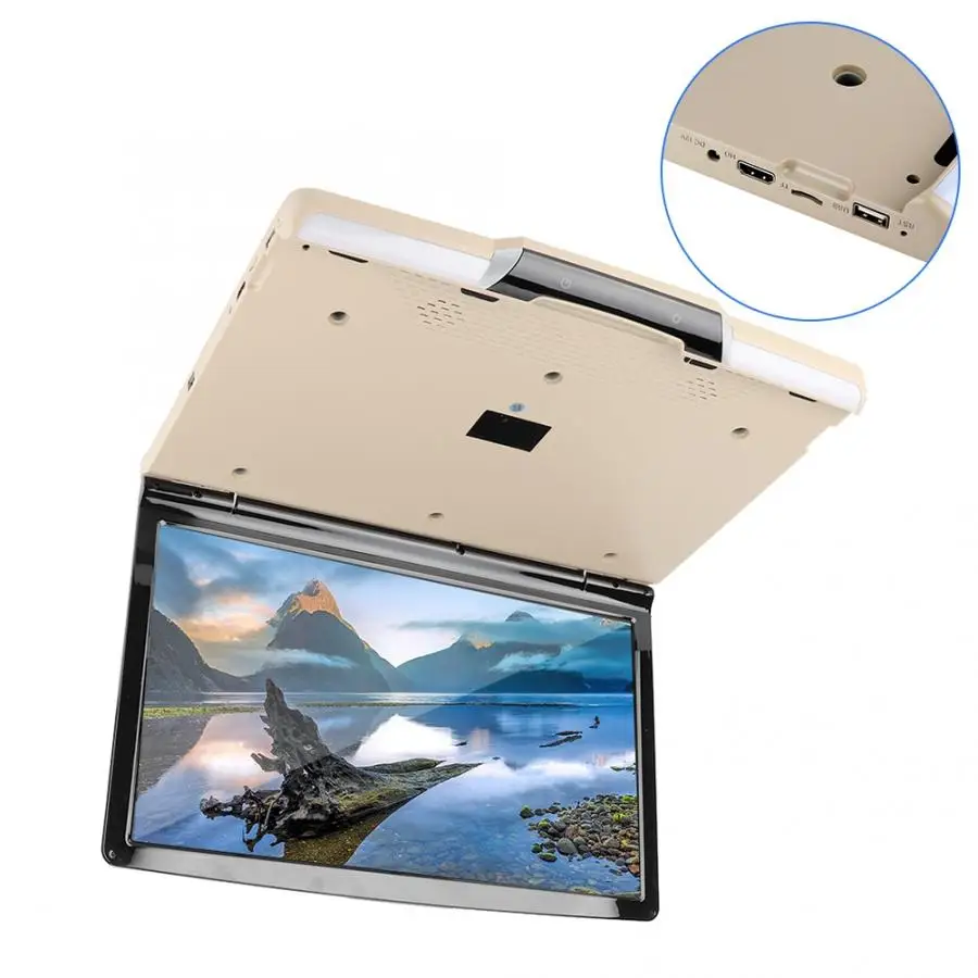 Perfect multimedia car 17.3-inch Universal Ceiling Mounted TV 1080p Bluetooth Car TV MP5 Player For Android 7.1 System auto accessorie 3