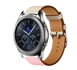 22 мм браслет для amazfit 1 2 s pace huawei watch GT ремешок для samsung galaxy watch 46 мм s3 pebble time zenwatch кожаный ремешок