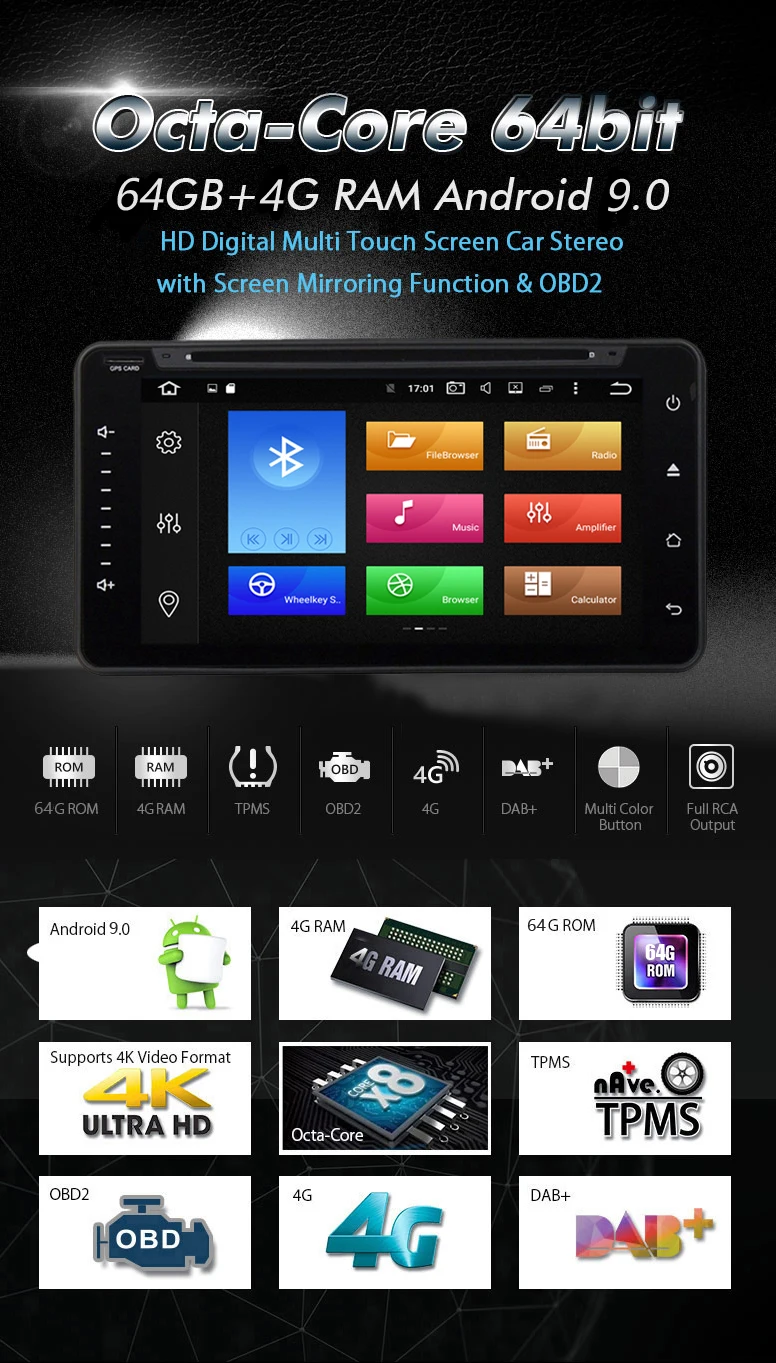 Flash Deal COIKA 8-Core 4+64G RAM Android 8.0/9.0 Car Head Unit ForToyota FJ Cruiser Echo Alphard Terios Sequoia Prado Camry GPS Navi Radio 1 Flash Deal COIKA 8-Core 4+64G RAM Android 8.0/9.0 Car Head Unit ForToyota FJ Cruiser Echo Alphard Terios Sequoia Prado Camry GPS Navi Radio 1