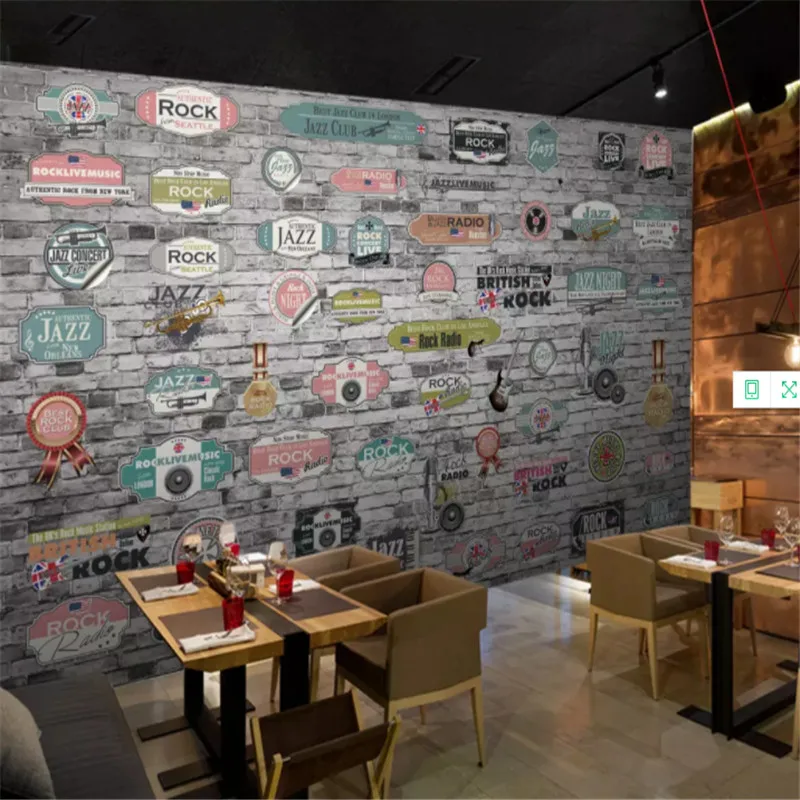 Custom Brick Wallpaper 3d Europe And America Vintage Music Bar Theme Mural Cafe Bar Restaurant Ktv Background Mural Wallpaper Wallpapers Aliexpress Custom Brick Wallpaper 3d Europe And America Vintage Music Bar Theme Mural Cafe Bar Restaurant Ktv Background Mural Wallpaper Wallpapers Aliexpress