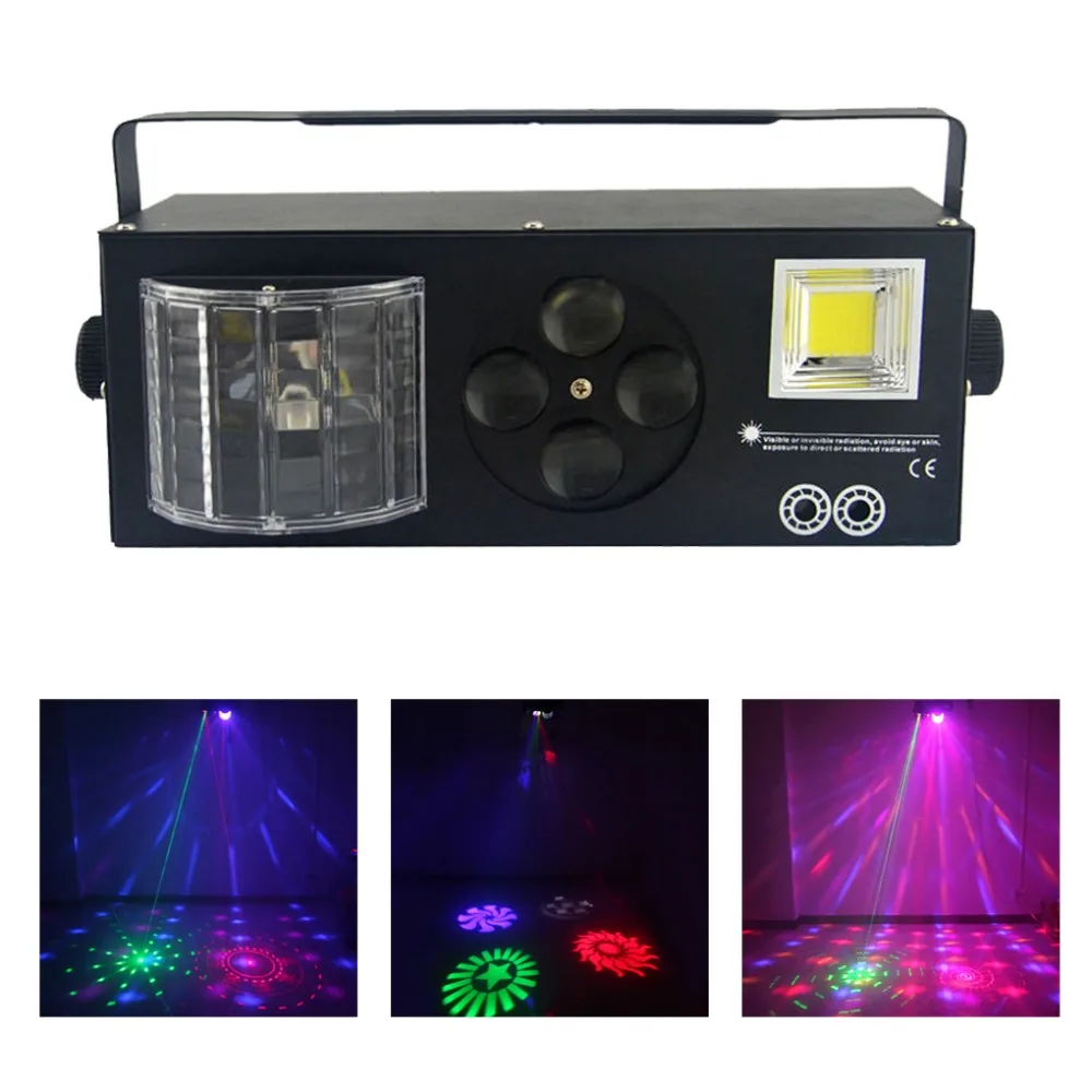 

AUCD 4in1 20 Gobos RG Laser Projector Lights Mix Strobe Par & RGBW LED Rotate Beam Lamp DMX Disco DJ Party Show Stage Lighting
