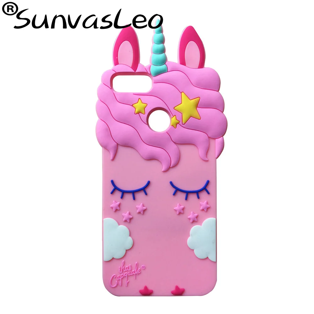 

For Xiaomi Mi A1 / Mi 5X 3D Pretty Unicorn Soft Silicone Cute Cartoon Phone Back Cover Skin Shockproof Shell Fundas Coque Capa