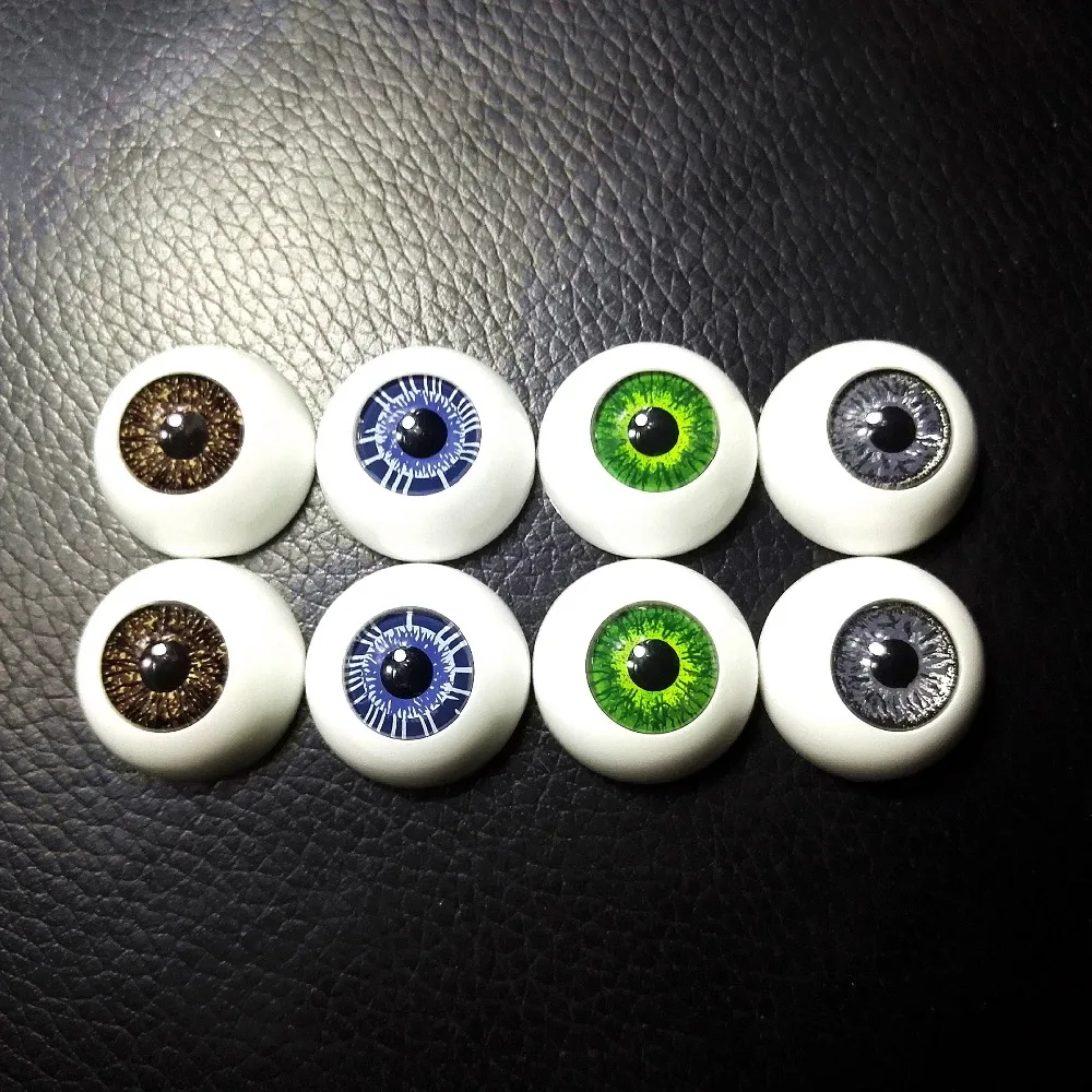 8pcs(4pairs) Bjd 20mm Dolls Eyes Plastic Eyeballs Reborn Acrylic Doll