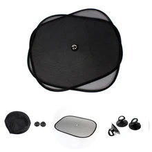1 pair UV Protection Auto Sun Visor Car Sun Shade Car Window Suction Cup Car Curtain Auto Sun Shade Car Styling Covers Sunshade