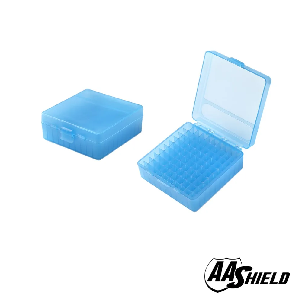 

AA Shield Plastic Ammo Box 100 Round 9mm Ammo Case Huntting Ammo Case For Handgun