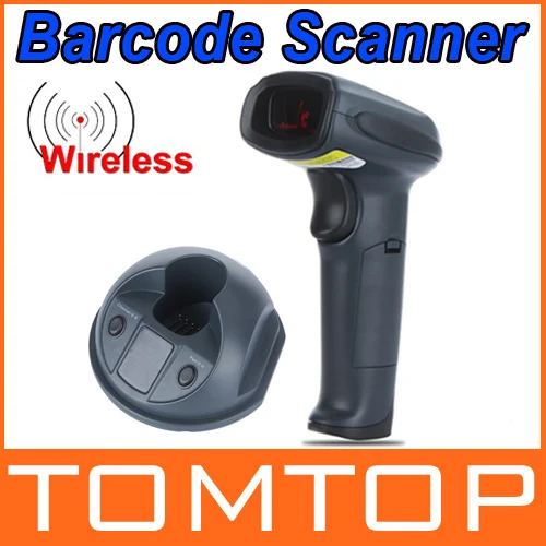 Bi-directional Handheld Laser Scanner USB Wireless Barcode Bar Code Reader 433MHz Retail Box + Free Shipping Wholesale | Компьютеры и