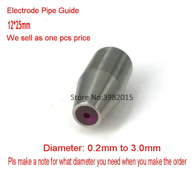  Drilling Ceramic Electrode Pipe Guide OD12*25mm Diameter 0.20 to 3.0mm for WEDM Jinma Drilling Mach