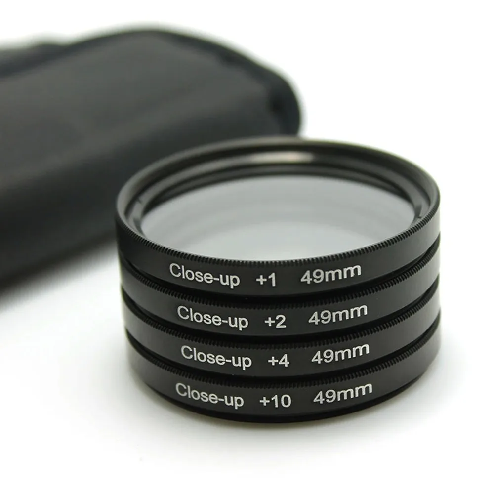 49mm Macro Close up Close Up +1 +2 +4 +10 Lens Filter Kit for Canon