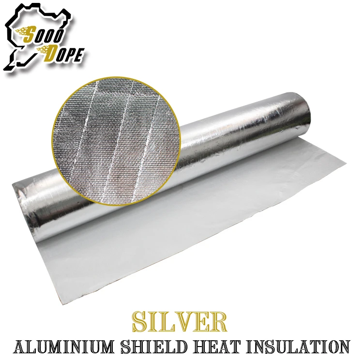 

2pcs 20inch*47inch 50*120cm Aluminium Foil Shield Heat Insulation economical Low Penetration rate Aluminum Foil roof decking