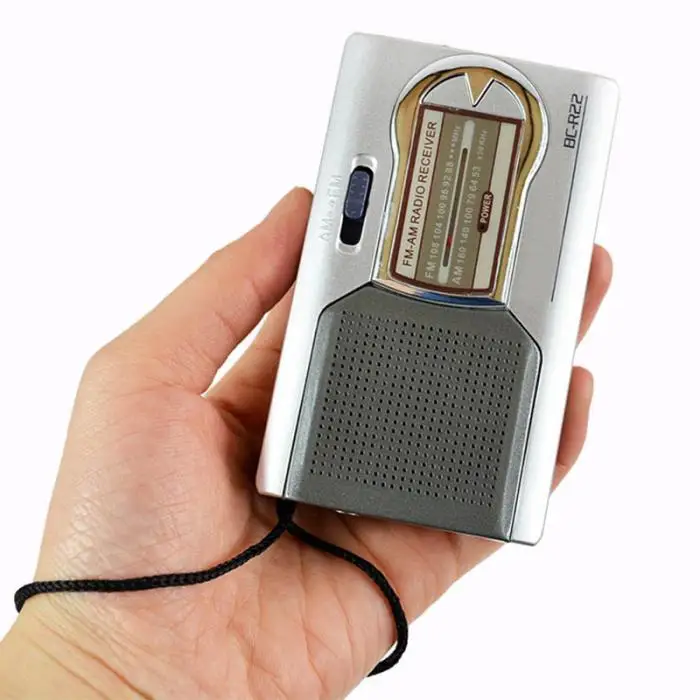 HOT Portable AM/FM Mini Radio with Telescopic Antenna Dual Band Channel Receiver Speaker BUS66