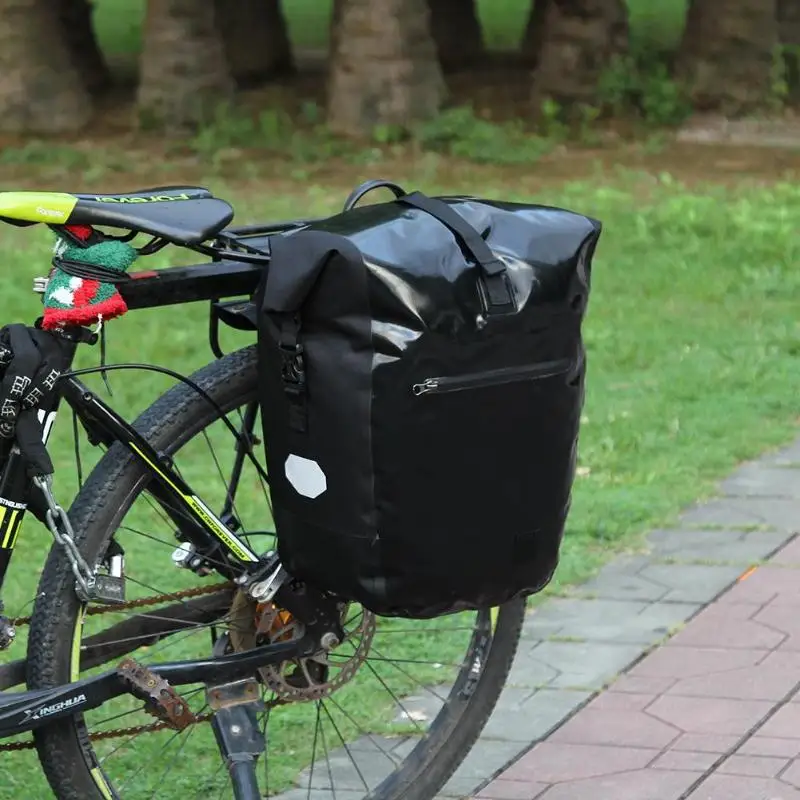 

Mountain Bike Rear Bag Waterproof Pannier Double Side Tail Seat Trunk Bag Rear Rack Tail Seat Trunk Bag Pannier