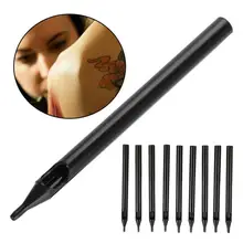 9 видов 50 шт одноразовые татуировки Tube Черный татуировки сопла для длинные иглы татуировки машинная аксессуары татуировки Советы