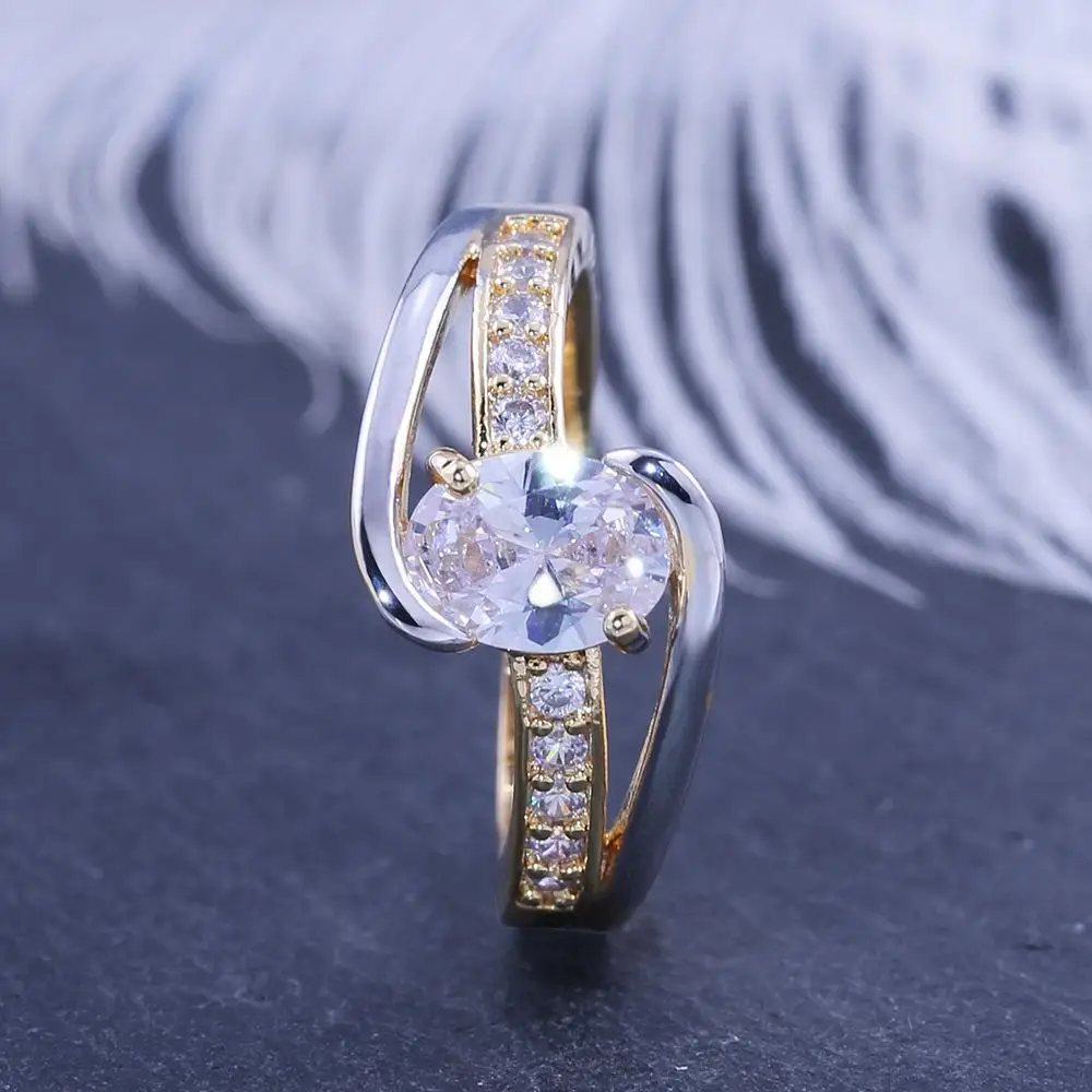 Женское геометрическое кольцо серебро и золото кольцо признание, помолвка кольца для женщин лучшие подарки влюбленных помолвка