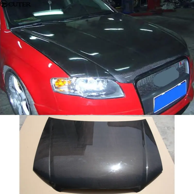 A4 B7 Carbon Fiber Front Engine Hoods Auto Car For Audi A4 B7