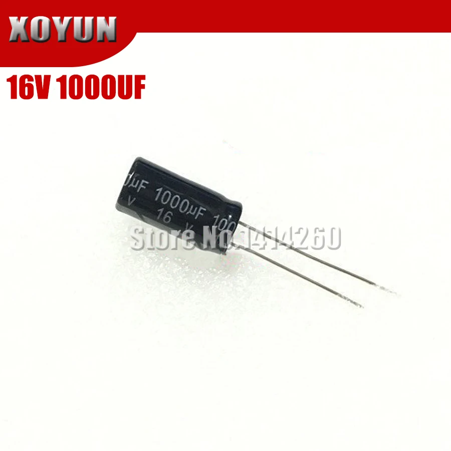 

10PCS Higt quality 16V1000UF 10*13mm 1000UF 16V 10*13 Electrolytic capacitor