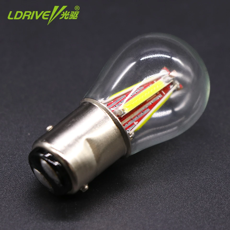 LDRIVE 1 шт. 1157 BAY15D P21/5 Вт автомобисветильник фара S25 чип накаливания автомобильная