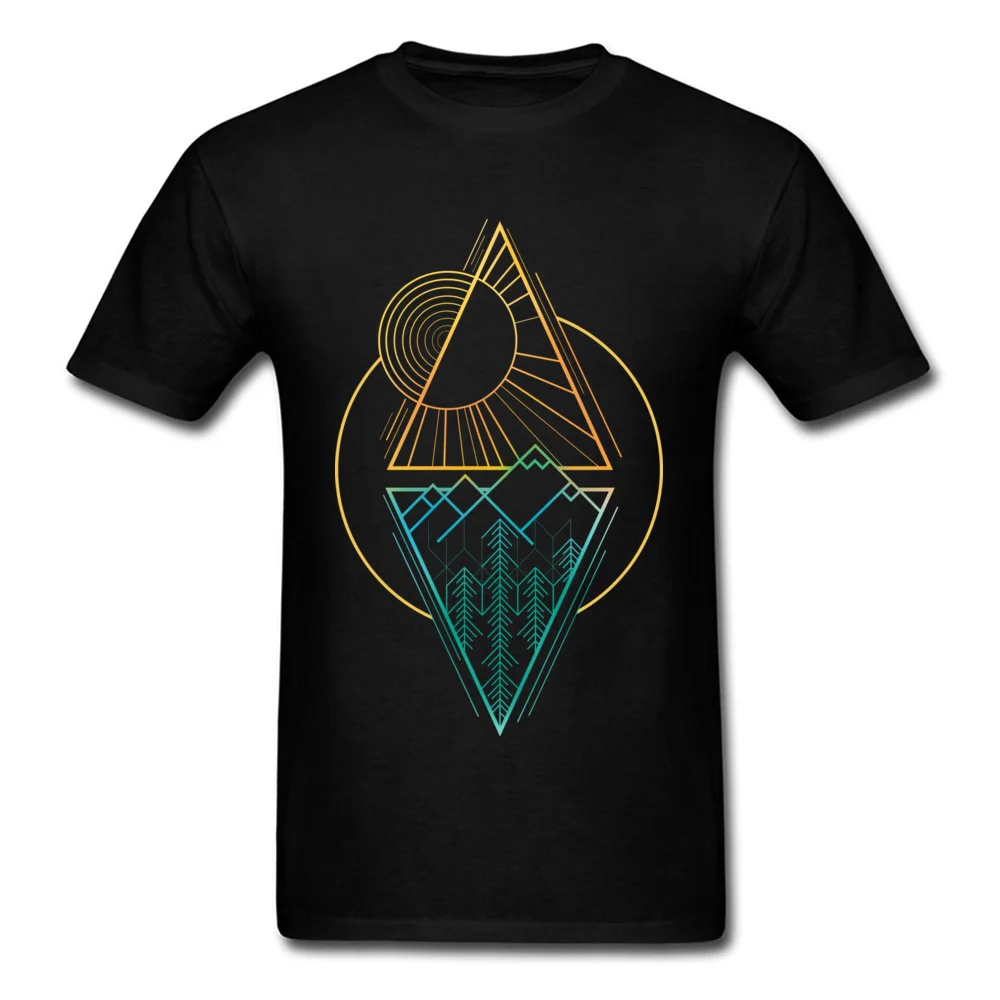 Go Nature Dominant Short Sleeve Cool T-shirts Cotton Fabric Round Collar Men Tops & Tees Custom Tops & Tees Summer/Fall Go Nature black