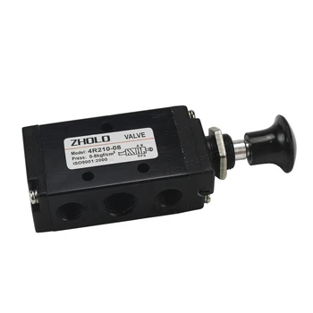 

1/4" 5 port 2 pos hand control valve Pneumatic 4R210-08 manual valve