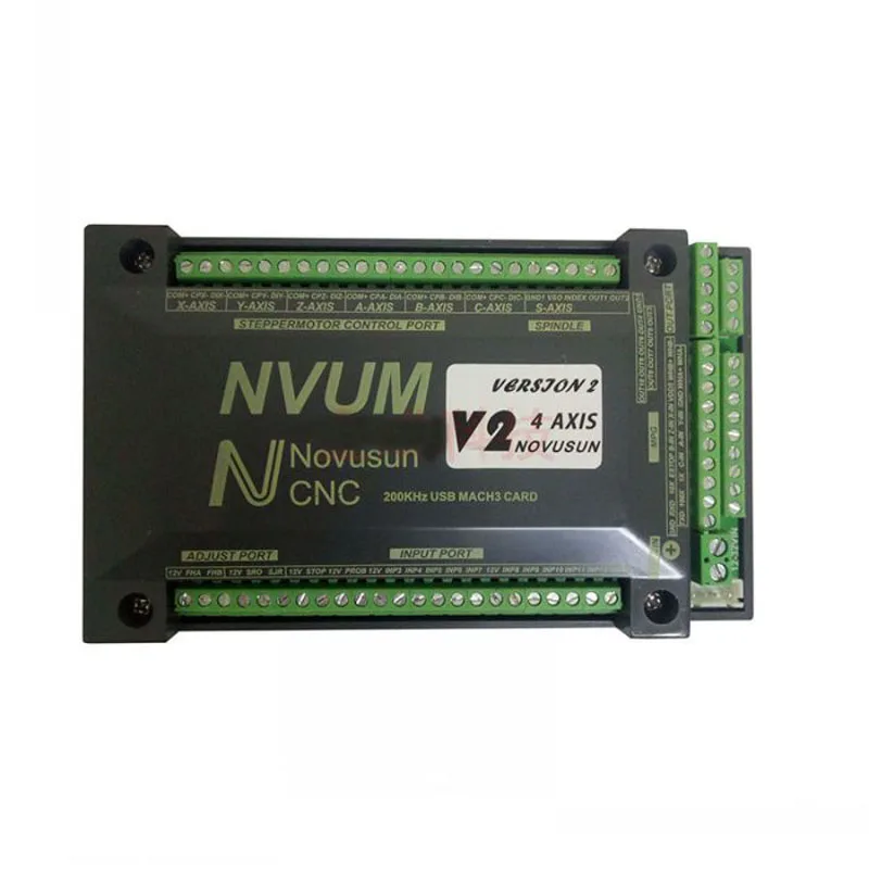Новый NVUM 6 осевой ЧПУ гравер Mach3 USB карта 300 кГц 3 4 5 оси сверлильный станок с Плата
