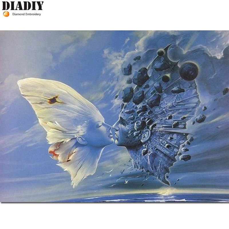 

DIADIY 5D round Diamond Pattern Abstract face Diamond Embroidery Diy Needlework Diamond Painting Cross Stitch Full Rhinestones