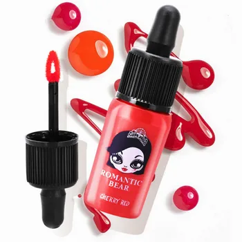 

24 Pcs/set ROMANTIC BEAR Non Stick Cup Liquid Matte Lip Gloss Long Lasting Waterproof Red Lips Magic Lipstick Beauty Lip Tint