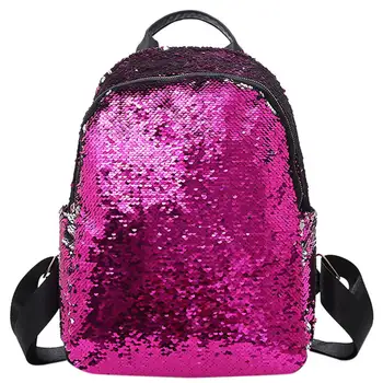 

Sequins Summer New Wild Fashion Backpack Female Leisure Travel Backpack Campus Student Bag Large Version