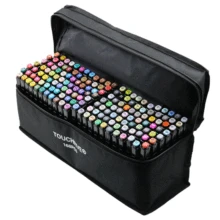 168 สี Art Set Markers คู่ Headed Sketch ศิลปินผิวมันแอลกอฮอล์เครื่องหมายสำหรับ Animation Manga เขียนศิลปะหัตถกรรม(China)