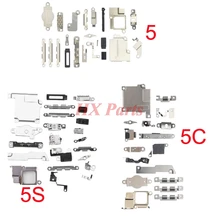 20 комплектов полный внутренний металлический набор аксессуаров для iPhone 5, 5s, 5C полный маленький металлический крепежный держатель внутренние запасные части