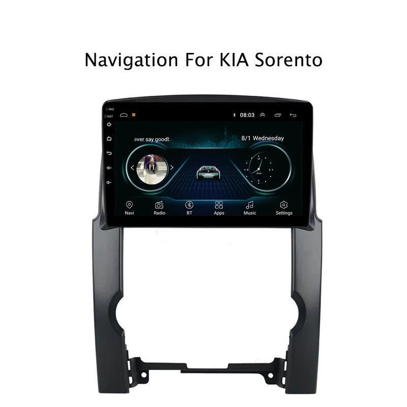 Ectwodvd Android 8 1 автомобильный DVD плеер gps навигации для Kia Sorento 2009 2010 2011 2012 Авто Радио