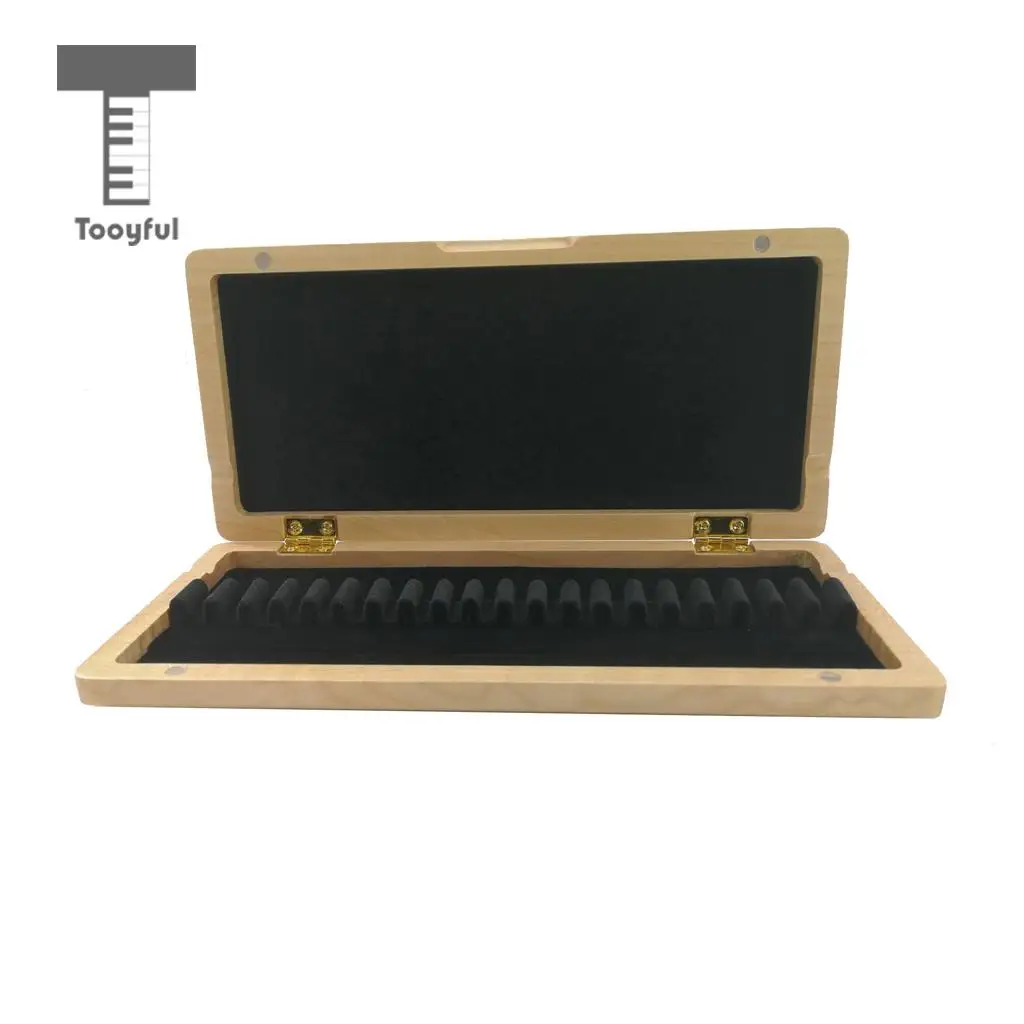 

Tooyful Exquisite Maple Wood Oboe Reed Case Storage Box Holder Container Hold 20pcs Reeds Woodwind Instrument Accessory