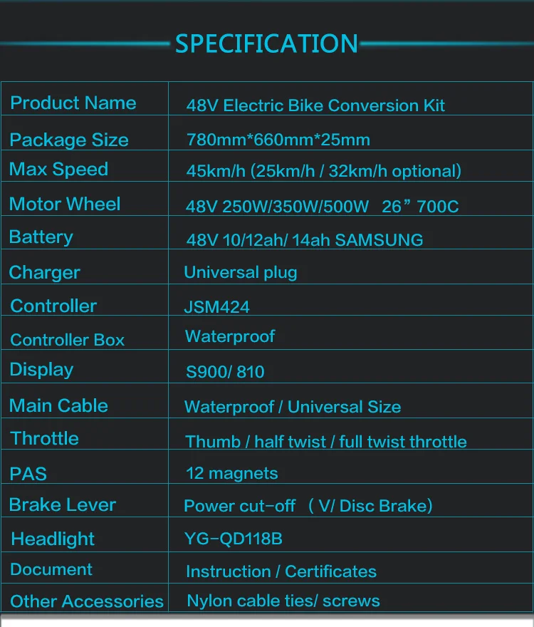Discount 48V 500W Electric Bike Kit with Battery SAMSUNG Front Bicycle Electric Wheel Motor Powerful Ebike E-bike Electric Bike Kit 4 Discount 48V 500W Electric Bike Kit with Battery SAMSUNG Front Bicycle Electric Wheel Motor Powerful Ebike E-bike Electric Bike Kit 4