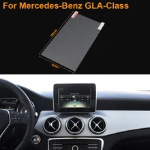 Car Styling 7 Inch GPS Navigation Screen Steel Protective Film For Mercedes-Benz GLA-Class Control of LCD Screen Car Sticker