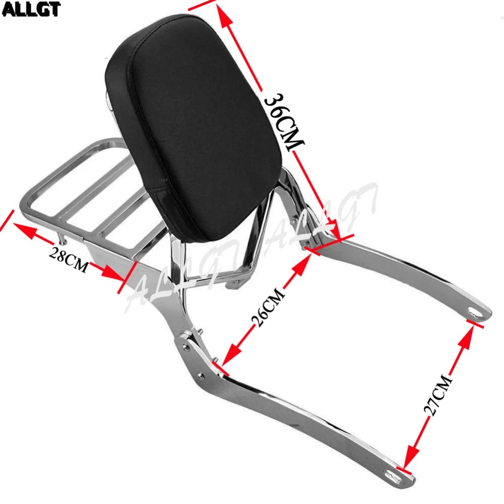 ALLGT 1" пассажирская спинка подходит для Yamaha Virago XV 250 XV 125 1989-2011 1999 2000 2001 2002 2003 2004 2005 2006 2007 2008