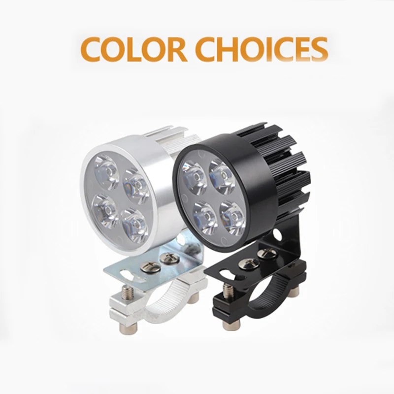 

2Pcs Motorcycle LED Headlight 12V 20W spotlights Motorbike Auxiliary Work Lights white Lighting Motor Bicycle Fog Lamp Headlamp