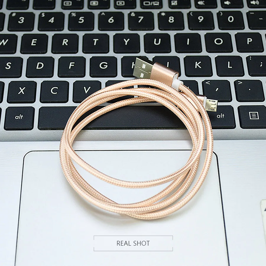 CBAOOO 2 قطعة 3 M المصغّر USB كابل شاحن سريع البسيطة USB الهاتف كابل QC3.0 3A بيانات الشحن الحبل قوة البنك الهاتف المحمول الكابلات