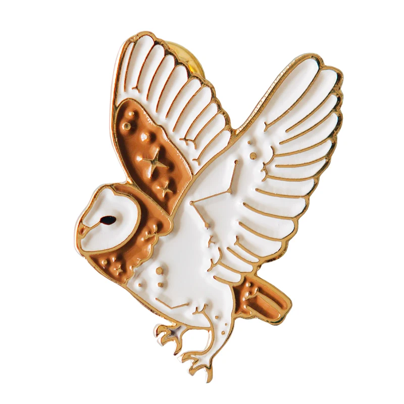 

Owl Enamel Pin Bird brooch