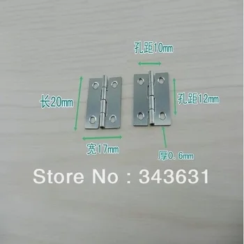 

100pcs High Quality Stainless Steel 25*17*0.6 mm 4 Hole Door Hinges
