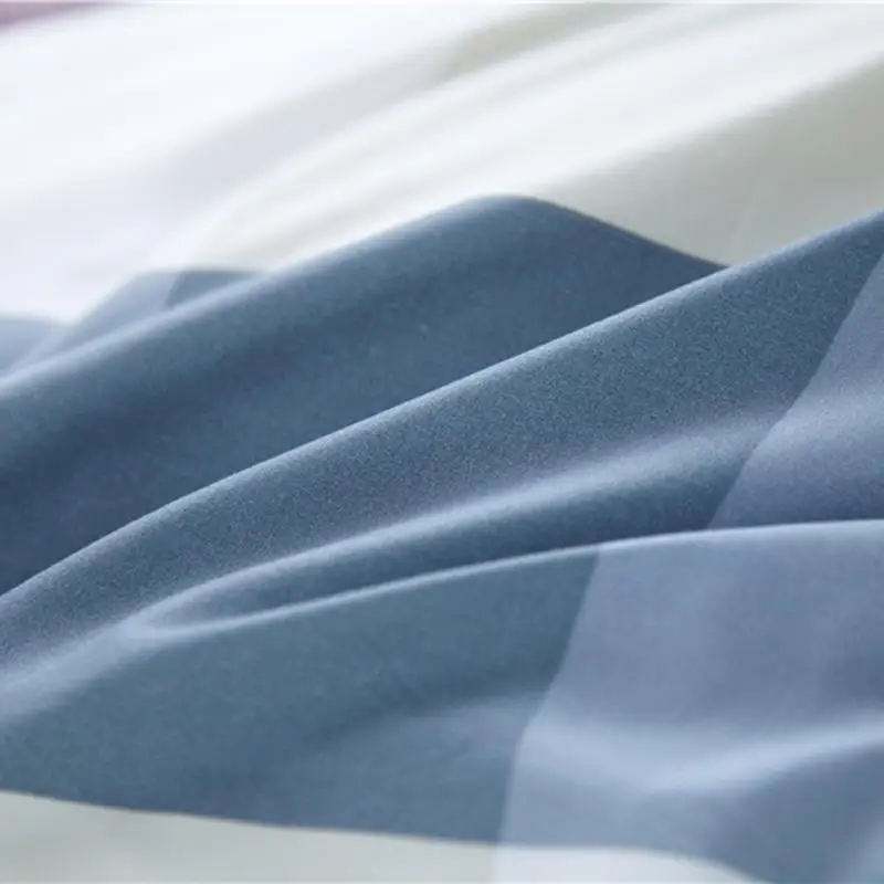 Цельнокроеное платье в клетку постельные принадлежности линии пододеяльник стеганое одеяло из полиэстера с принтом Одеяло Обложка для взрослых Твин/Полный/queen/King Размеры