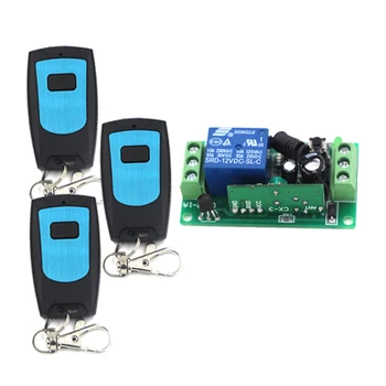 

Momentary/Toggle Wireless Switch RF Wireless Remote Control Switch 3 Controller 1 Switch Mini Relay Waterproof